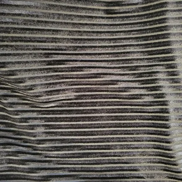 Womens Rib Velvet Dress Size L 8 Black Shein Long Sleeve Crew Neck Cinch Waist - Picture 8 of 9